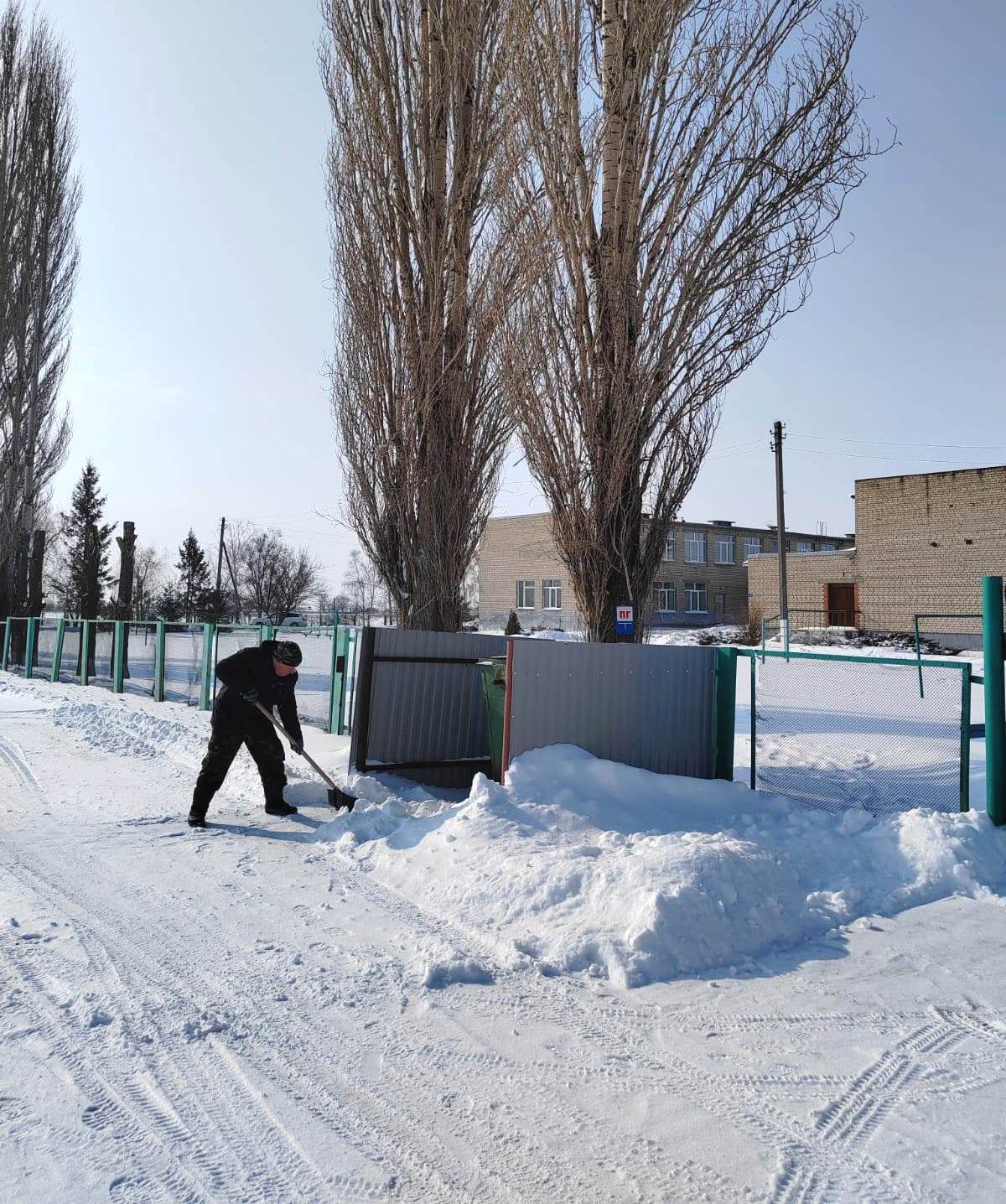 Работы по расчистке снега в Новопушкинском МО.
