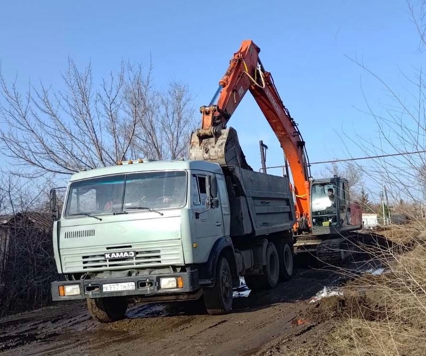 Ремонт дорог.