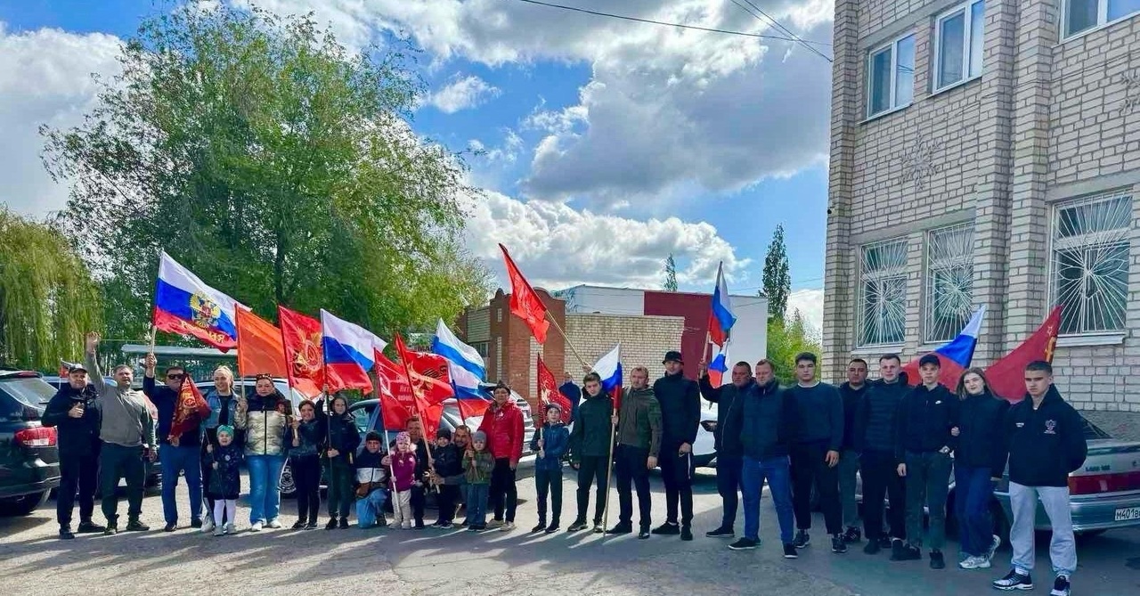 Автопробег Победы в п. Пробуждение.